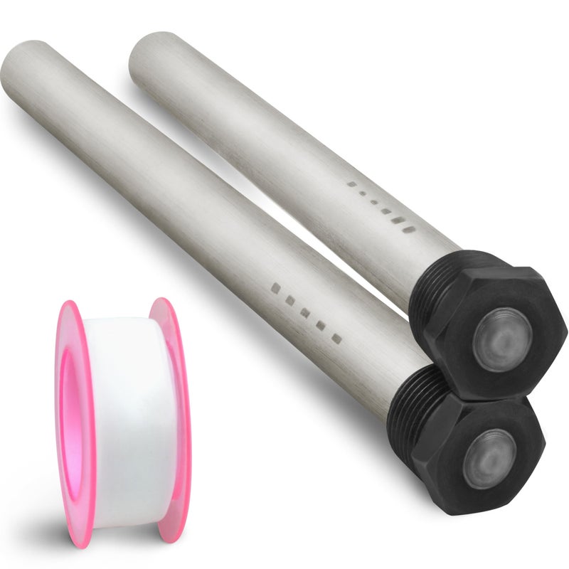 Diximus Anode RV Water Heater Set of 2 - Camper Water Heater Anode Rod 3/4'' Thread - Magnesium RV Anode Rod - Compatible with Mor-Flo and Suburban Water Heater Tanks - Image 1